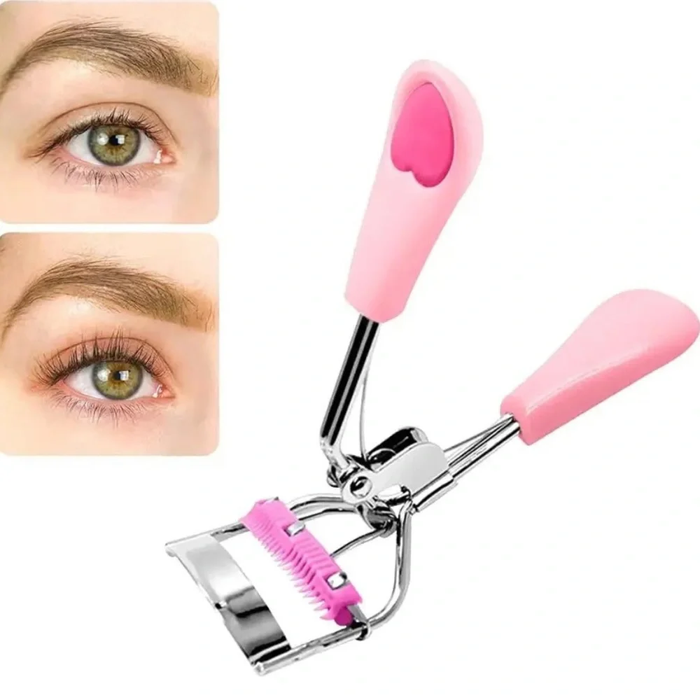 Skinny Dip Peach Heart Handle Eyelash Curler